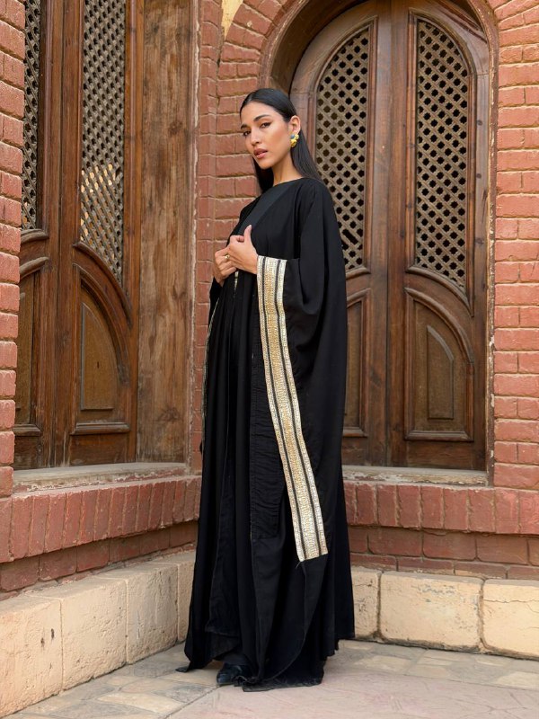 Gold Band Kaftan Set