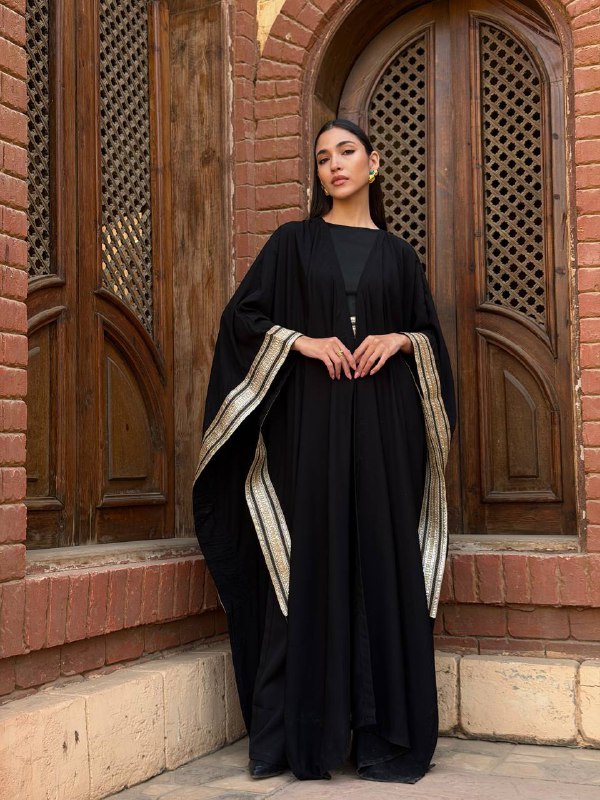 Gold Band Kaftan Set