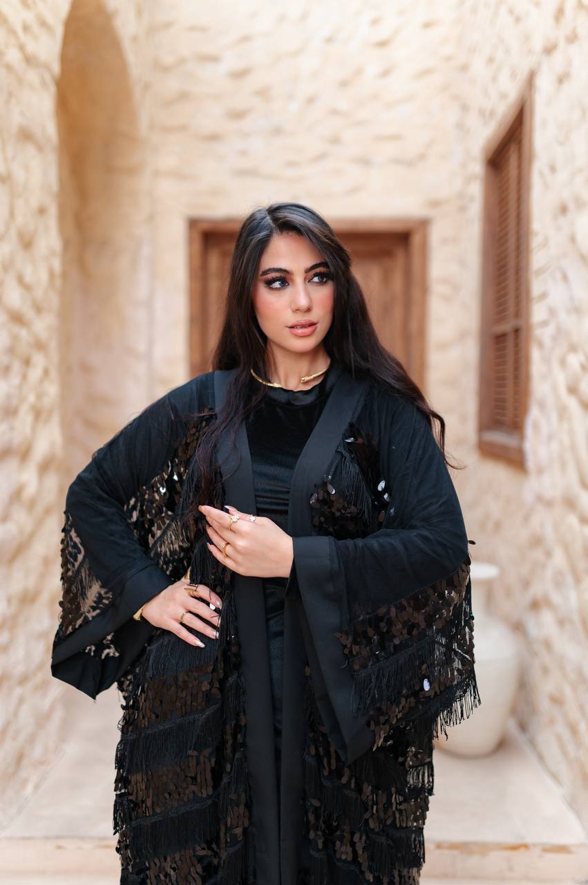 Hilal Noir Kaftan