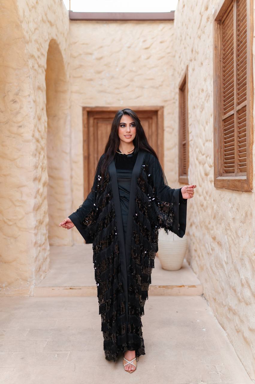Hilal Noir Kaftan