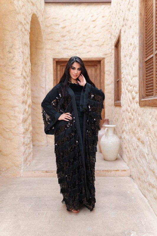 Hilal Noir Kaftan