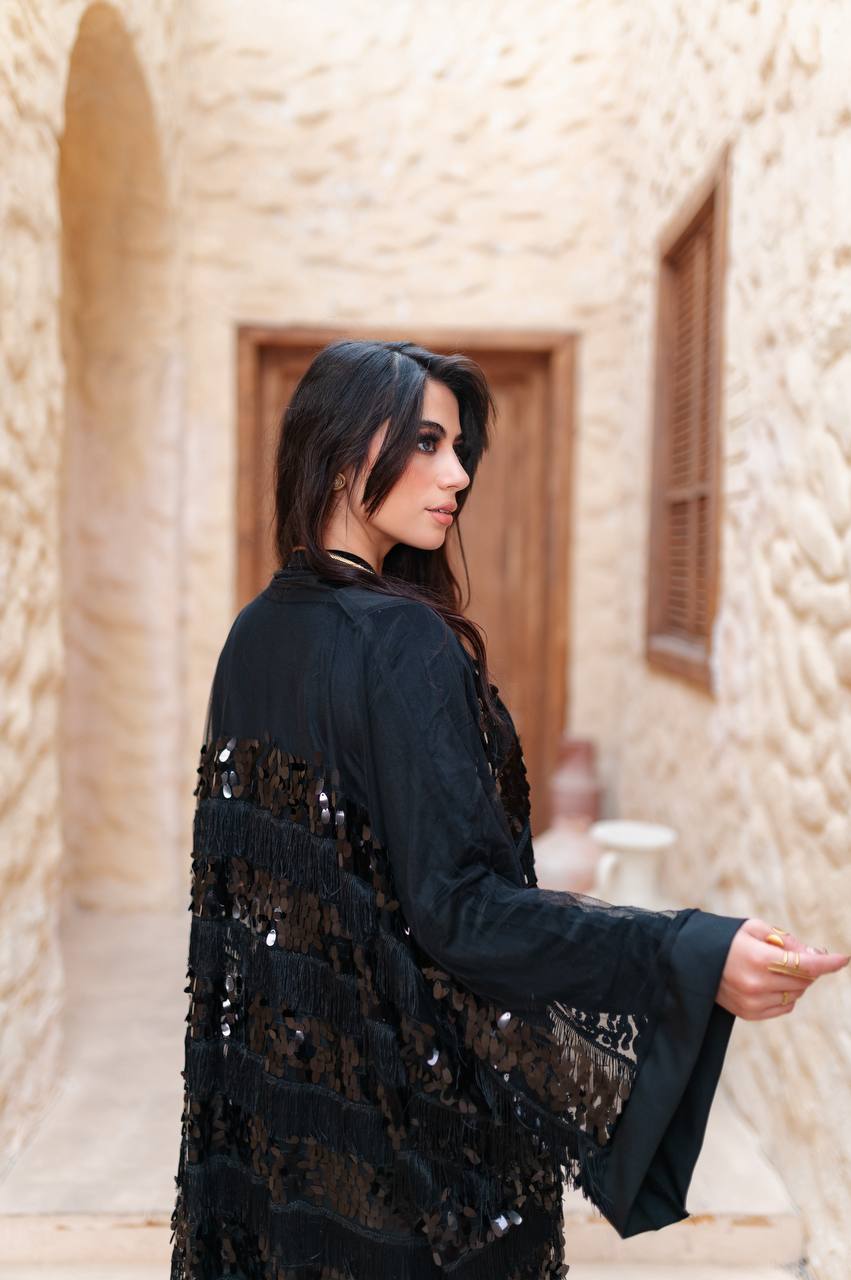 Hilal Noir Kaftan
