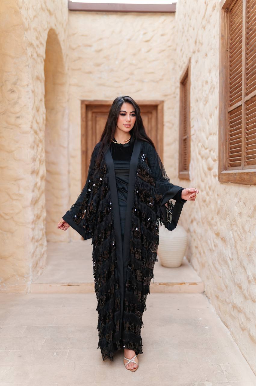 Hilal Noir Kaftan