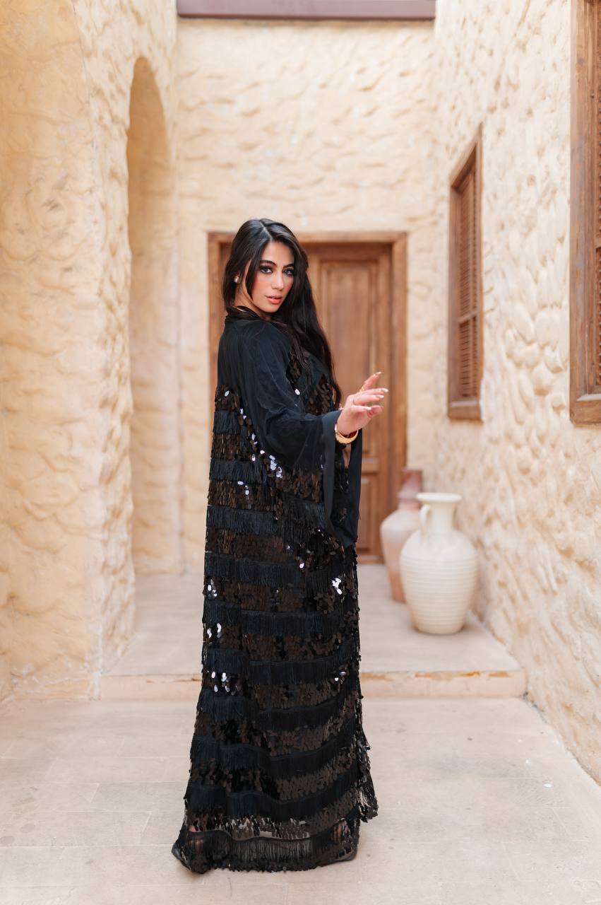 Hilal Noir Kaftan