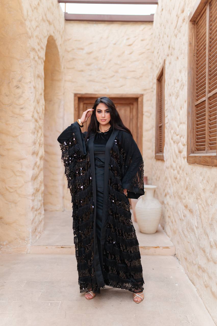 Hilal Noir Kaftan