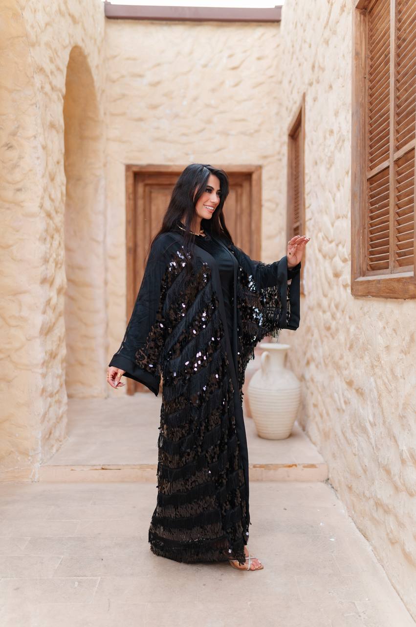 Hilal Noir Kaftan