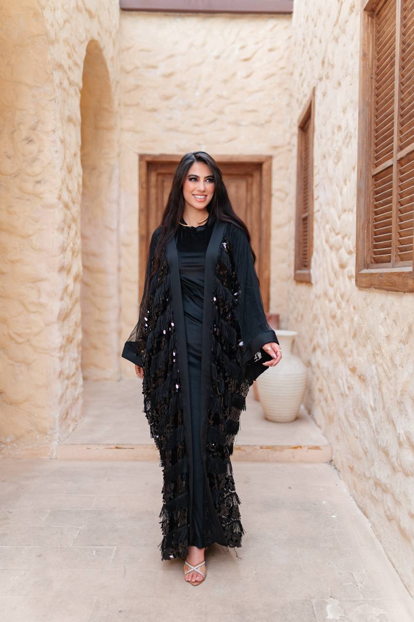 Hilal Noir Kaftan