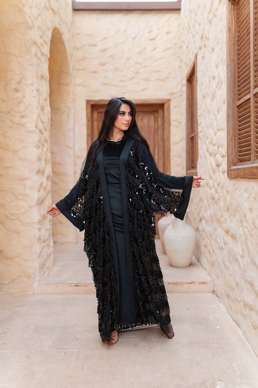 Hilal Noir Kaftan